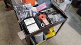 Rolling cart with assorted tools