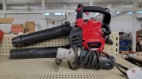 Troy bilt gas blower and Bosch nibbler