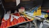 Shelf: assorted sawzall blades