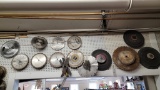 Wall lot: assorted saw blades