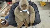 Stuffed gorilla with chair