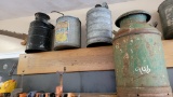 (4) antique cans