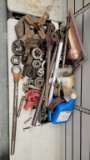 Assorted pipe threading tools