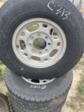 4-tires and rims for Chevy truck. 245/75R16