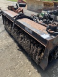 Hydraulic broom for excavator