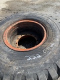 Loader tire with rim