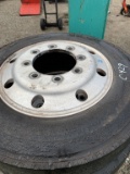 4 tires with rims 245/75 R22.5