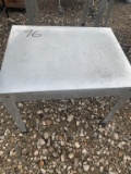 Metal table 22”X28”