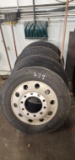 4 pcs new 22.5 tires and rims