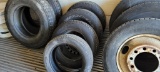 (4) Assorted truck tires