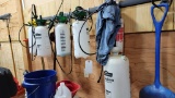 Lot - Sprayers and assorted chemicals