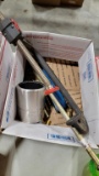 Box Lot - C Clamps, Filter Wrench