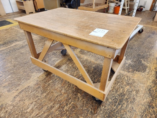 30x44 rolling work table