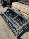 72” skid steer rock skeleton bucket