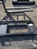 Skid steer forks and frame