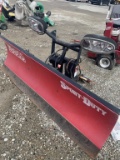 The Boss 7’ snow plow with lighted headgear