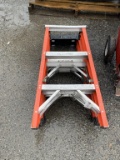 2 small fiberglass ladders