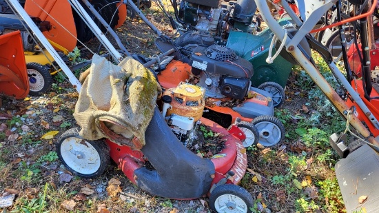 4 mowers 1 snowblower