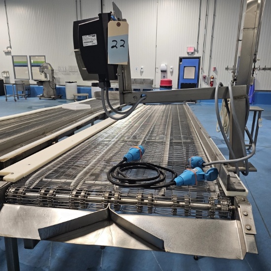 Metal belt conveyor Custom 16.5 FT X 34 IN
