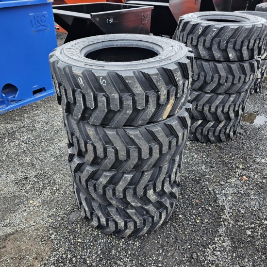 (4) new Montreal 16.5 skidsteer tires