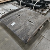 Steel dock plate