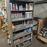 Paint cabinet with contents