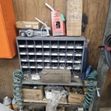 Nut and bolt bin, gas handles, fasteners, air