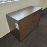 File cabinet and desk