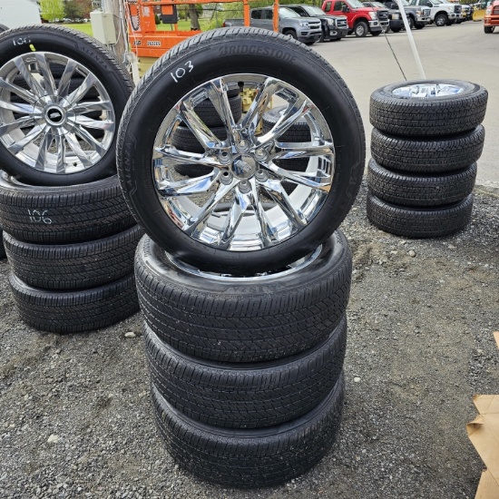 4x Bridgestone 275 50 22 On Escalade Rims