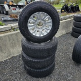 4x Goodyear 275 70 18 Tires On Aluminum Rims