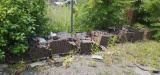 Pallets of black brick