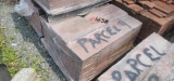 Pallet of 1in x 2.25in x 7.5in slim red brick
