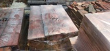 Pallet of 1in x 2.25in x 7.5in slim red brick