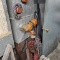 Corner lot - truck lights, trailer.jacks