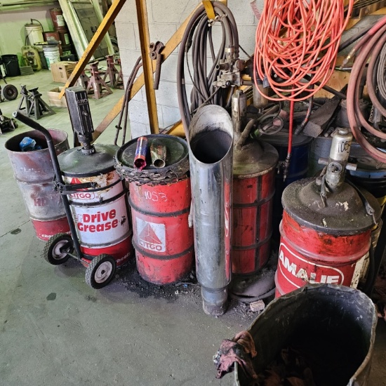 Lot - assorted greases and grease buddys