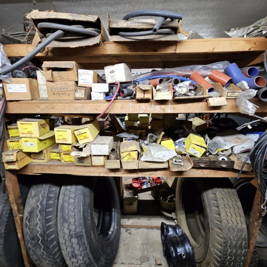 Lot - truck parts and assorted tires