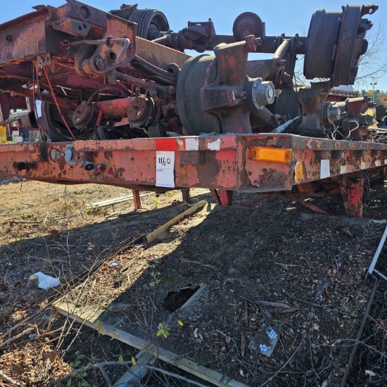 High flat trailer - no axles