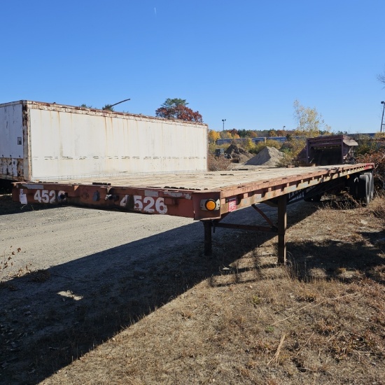 Tandem axle high flat trailer