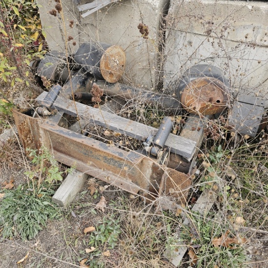 Lot - assorted scrap, i beams