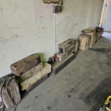 Lot - assorted wheel chocks