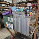 Lot - parts bins with contents