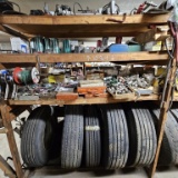 Lot - truck parts and assorted tires