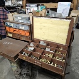 Parts bins with contents
