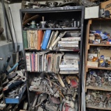 Wall bin with manuals and truck partd