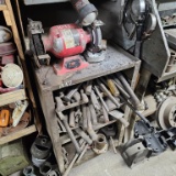 Bench grinder with cart