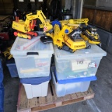 Large lot - tonka trucks, model kits, toys, etc