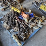 Pallet lot - chains binders and straps