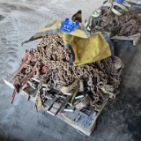 Pallet lot - chains binders and straps