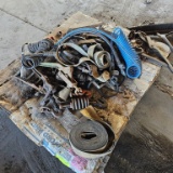 Lot - assorted binders and truck parts