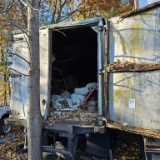 Box trailer with contents